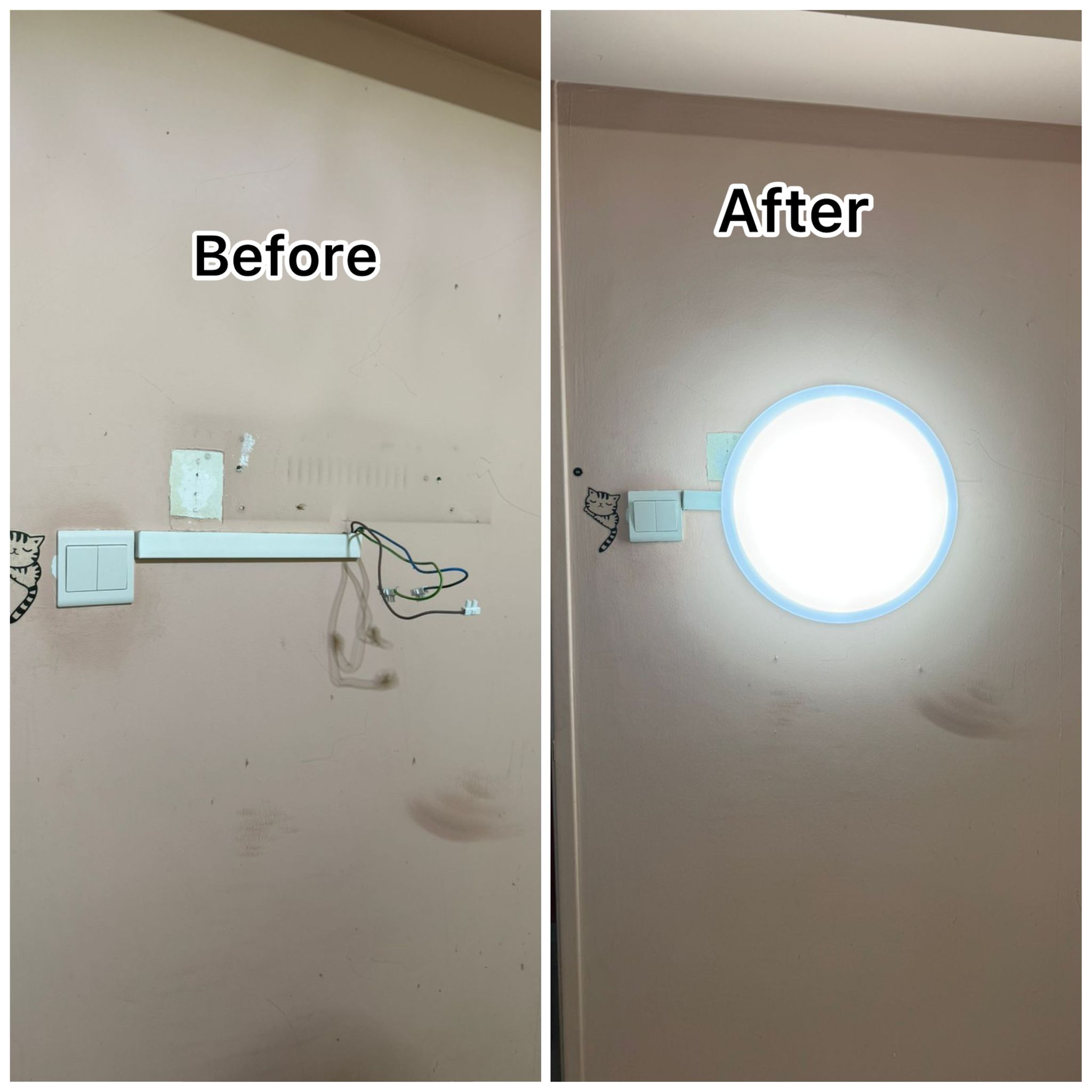 Professional LED Wall Light Installation Service in Singapore